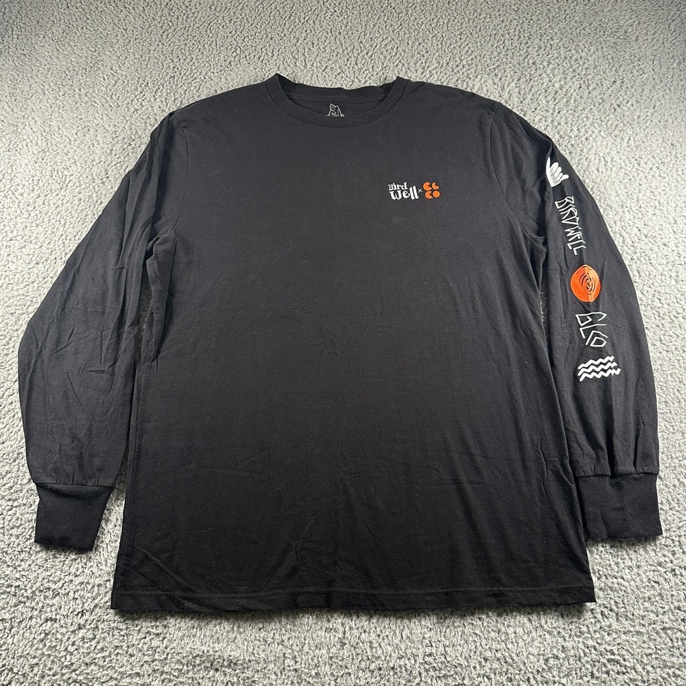 Birdwell Beach Britcches X Garrett Leight Shirt Mens XL Black‎ Long Sleeve USA